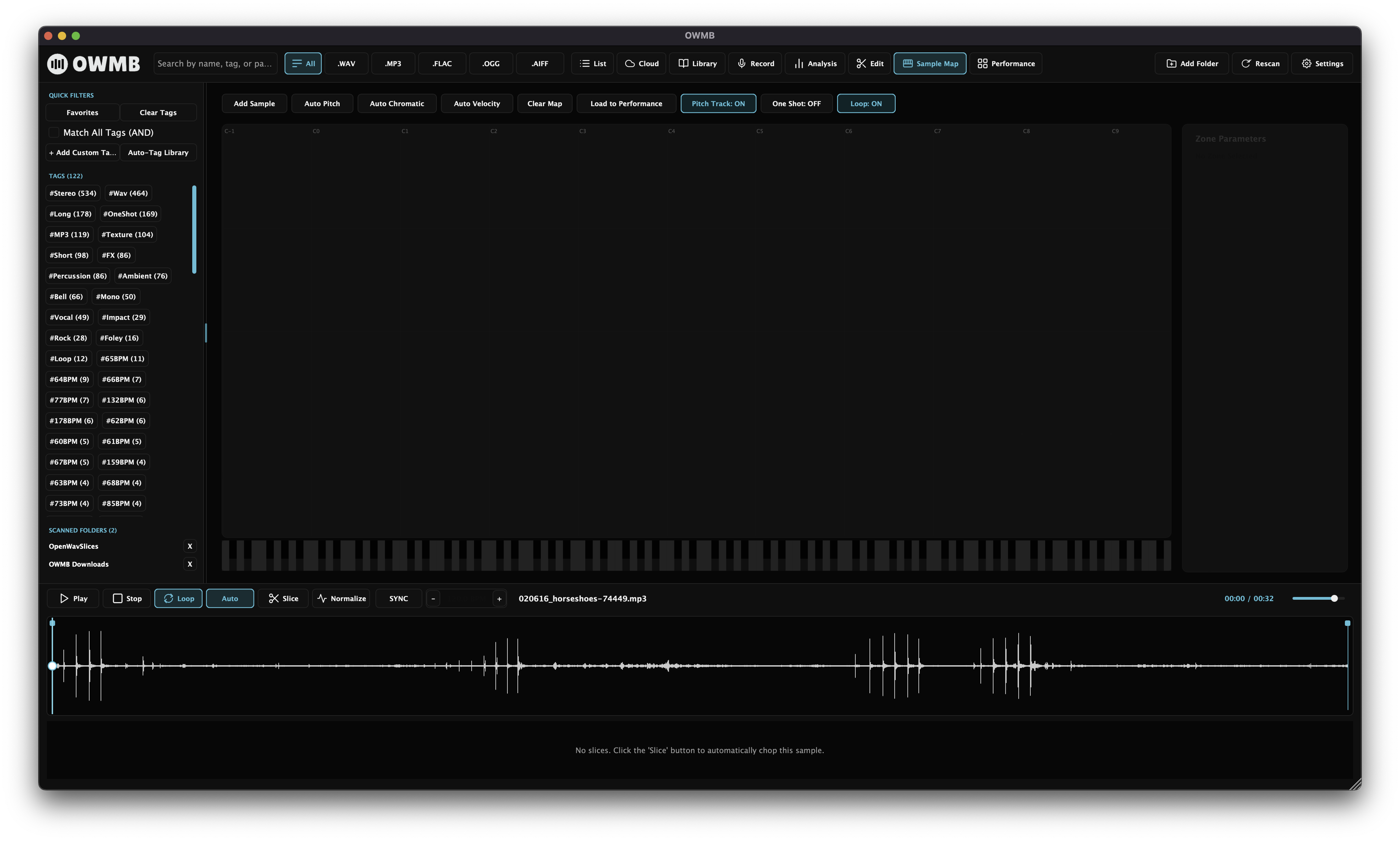 OWMB Keyzone & Multisample Map